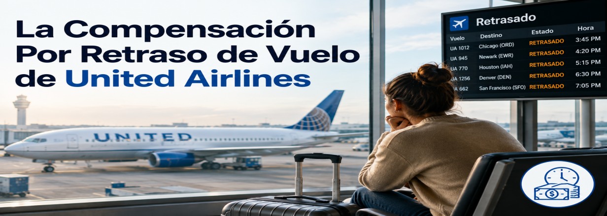 Compensación por retraso de vuelo de United Airlines